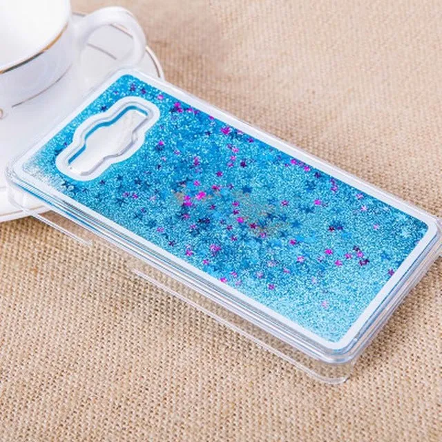 LOVECOM For Samsung Grand Prime G530 A3 A5 A7 J5 J7 2015 2016 Cover Glitter Star Dynamic Liquid Quicksand Transparent Hard Case