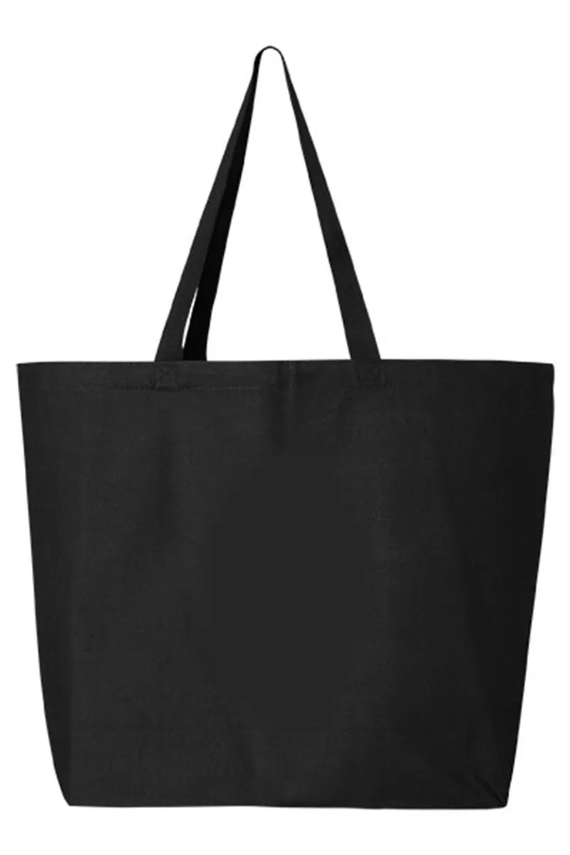 Mardi Magic Bows Canvas Jumbo Tote