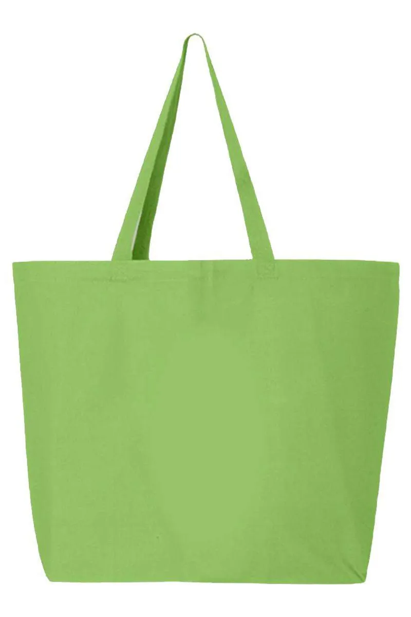 Mardi Magic Bows Canvas Jumbo Tote