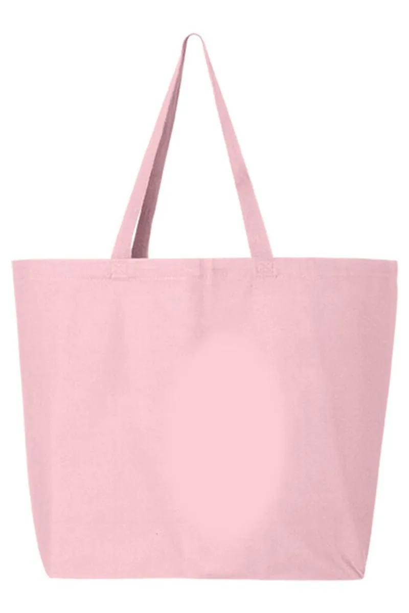 Mardi Magic Bows Canvas Jumbo Tote