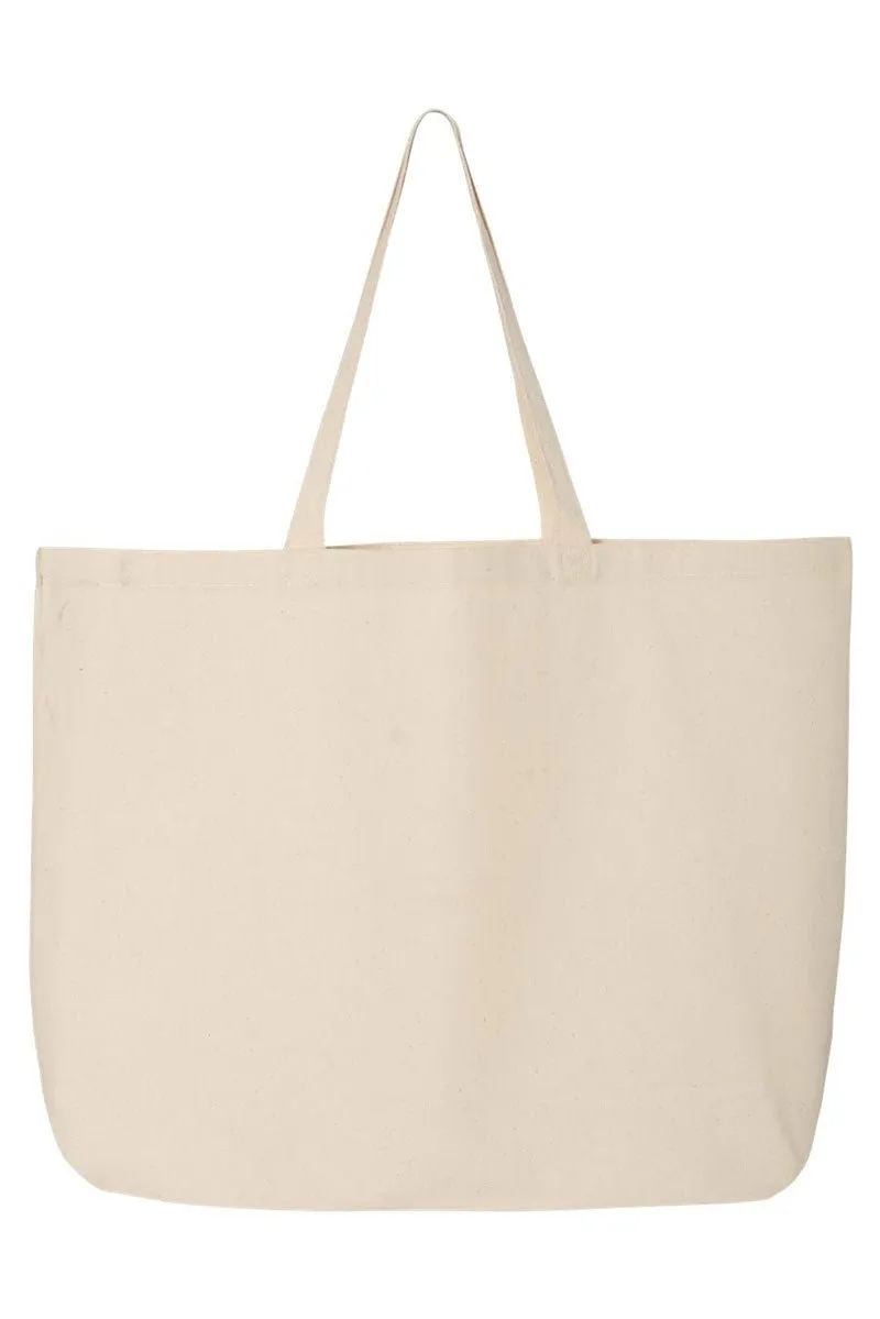 Mardi Magic Bows Canvas Jumbo Tote