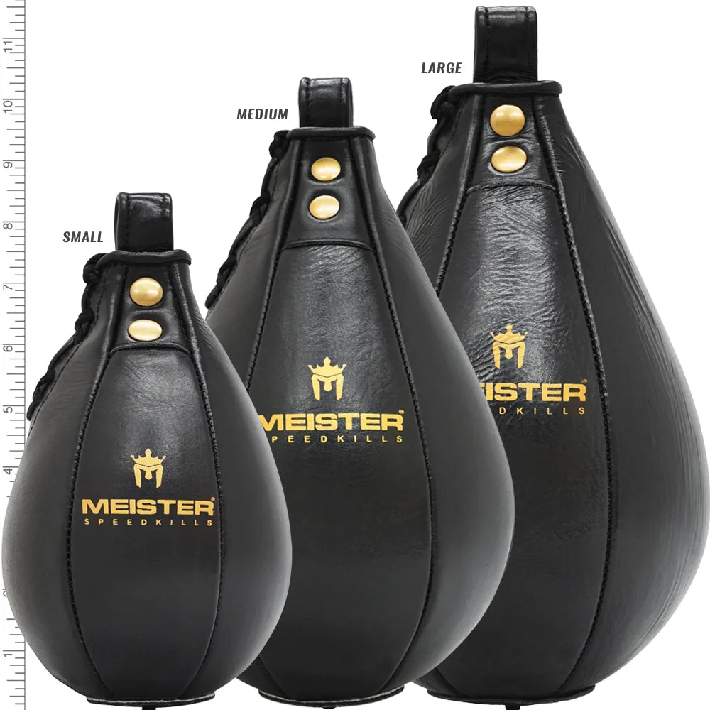 Meister SpeedKills™ Leather Speed Bag - Black - Large