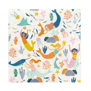 Mermaid & Sea Creatures Napkins - Lunch 20 Pkt