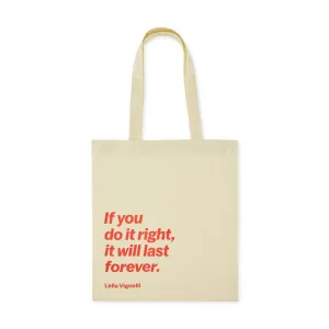 MoMA Artist Quote Totes - Lella Vignelli