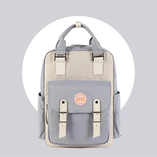 Multicolor Pastel School Backpack