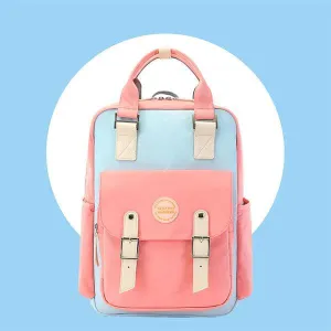 Multicolor Pastel School Backpack