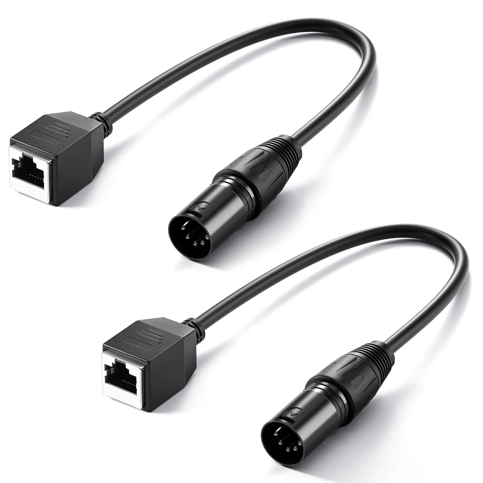 NEEWER 2 Packs NC006 5 Pin XLR Male to RJ45 Female Cable