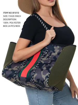 Neoprene Camo Tote Bag