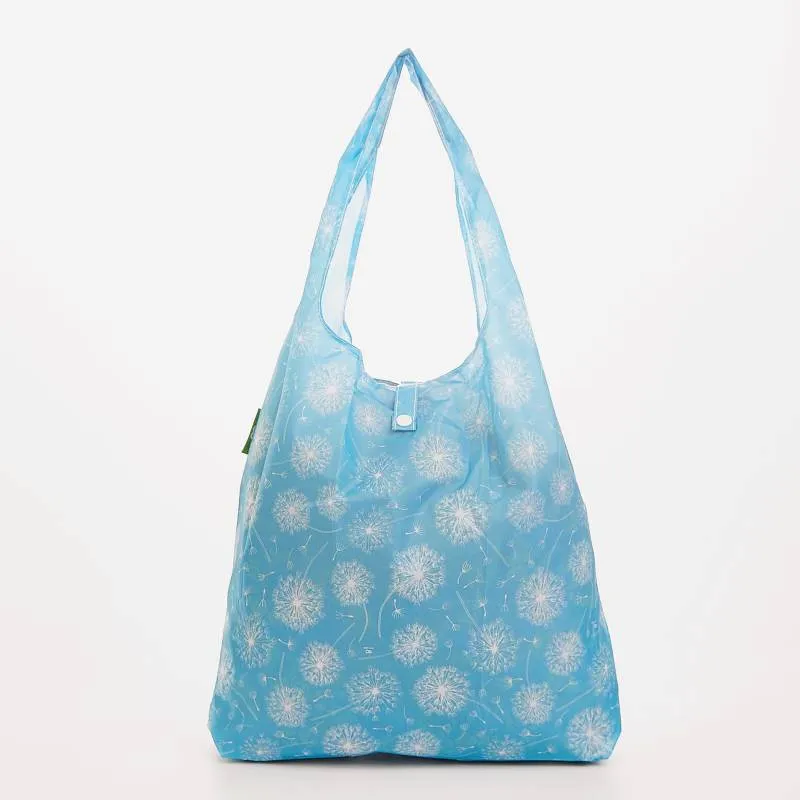 New Eco Chic 100% Recycled Foldable Dandelion Print Reusable Shopper Bag [EC-A36BU]