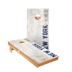 New York Blue Vintage Gameday Star Cornhole Boards