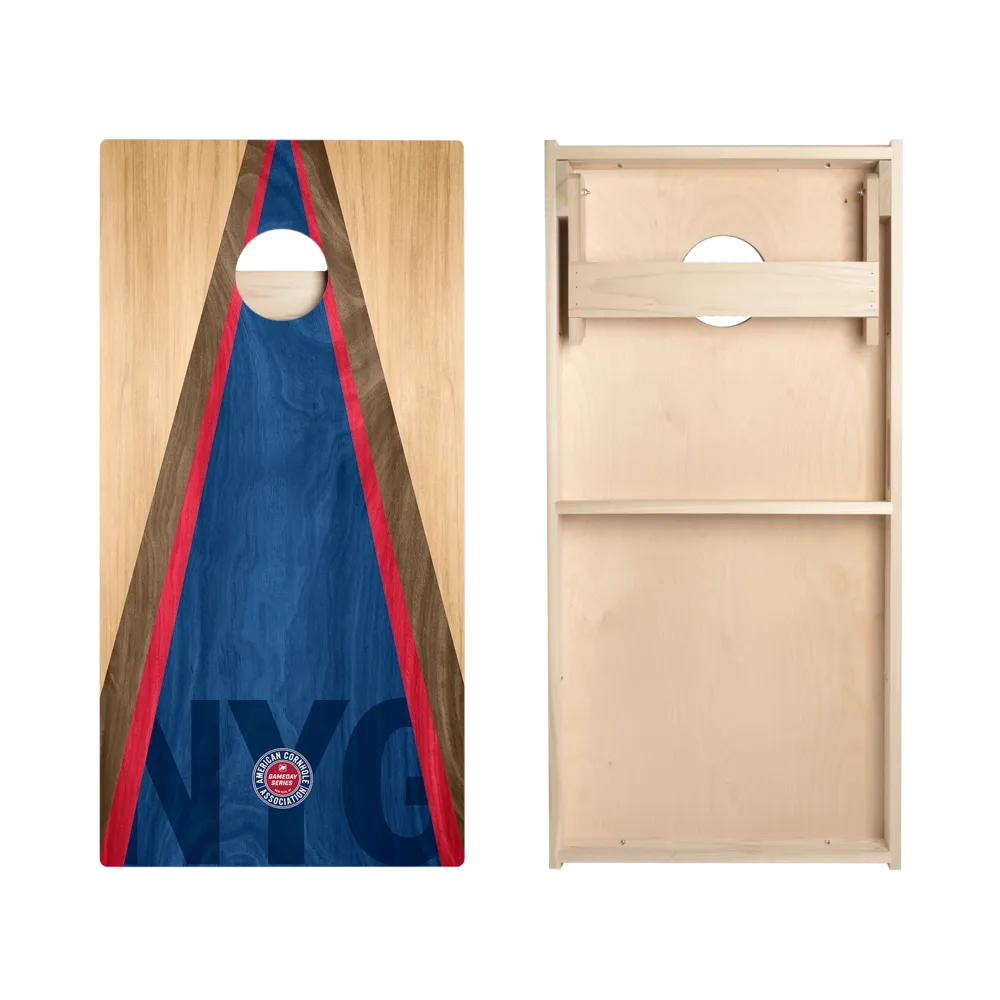 New York NYG Football Gameday Classic Triangle Star Cornhole Boards