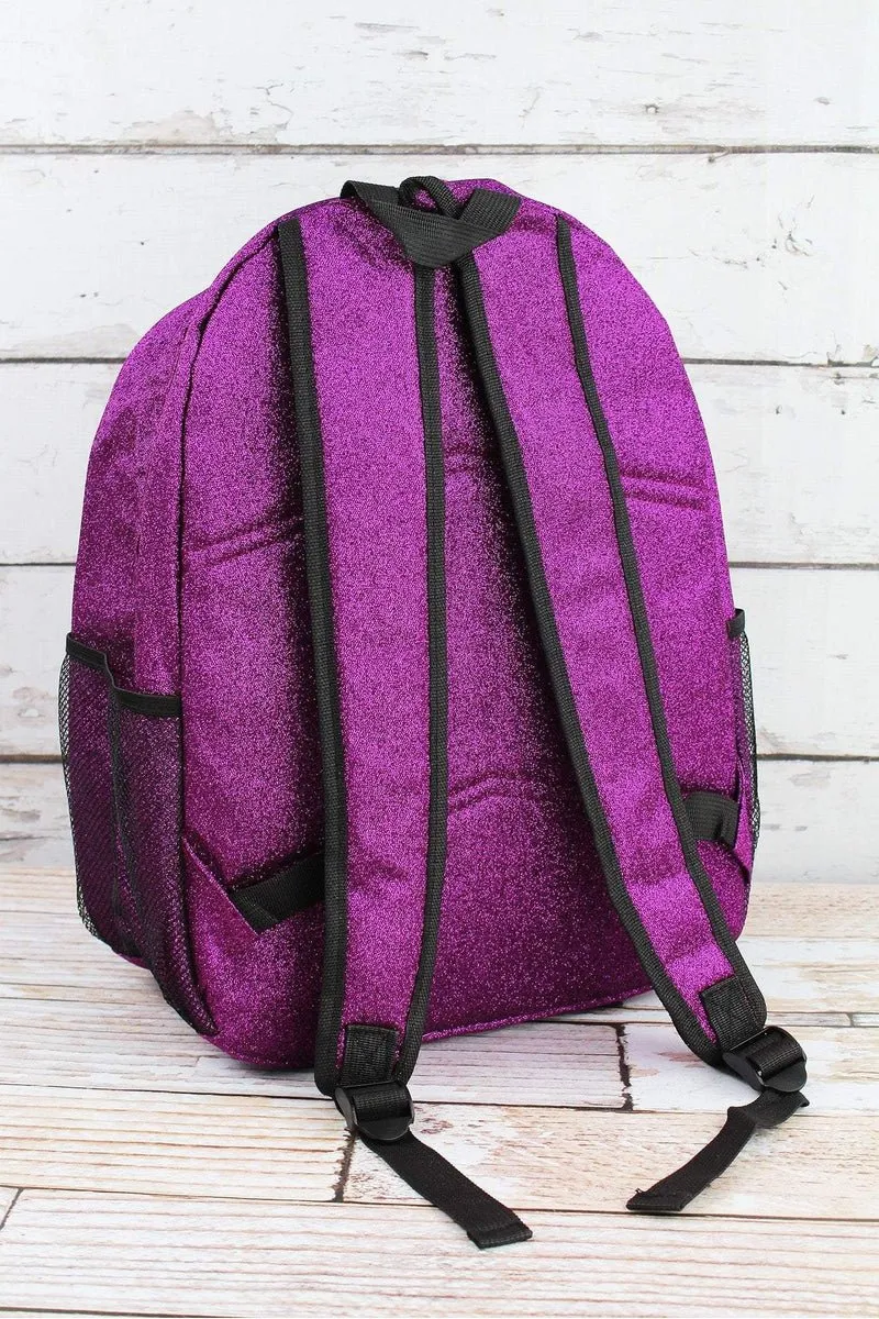 NGIL Purple Glitz & Glam Large Backpack