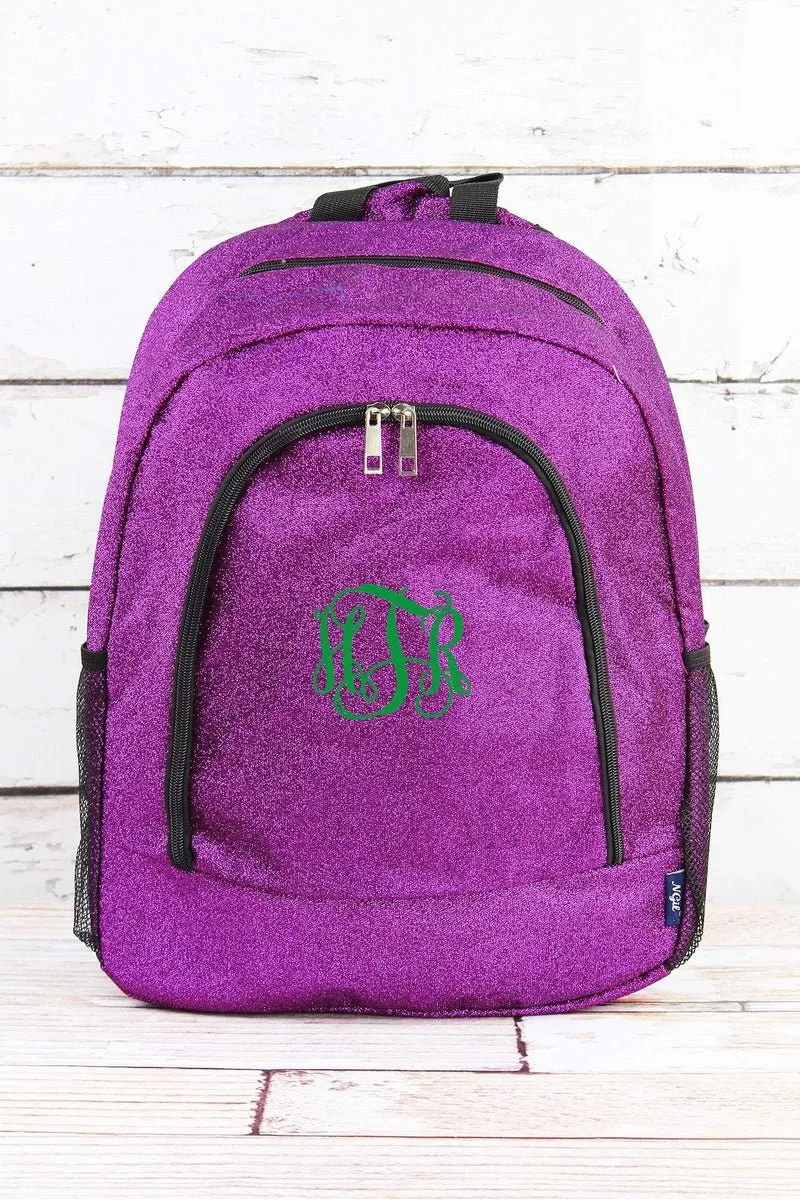 NGIL Purple Glitz & Glam Large Backpack