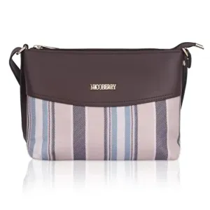 Nicoberry Printed canvas sling bag Women (Brown)