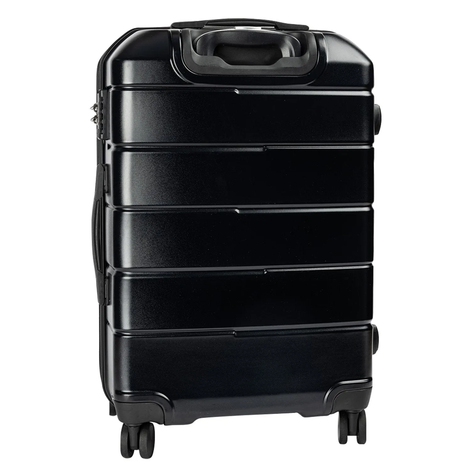 Olympus Artemis Hard Shell ABS PC Luggage Set in Jet Black (3 Piece Set)