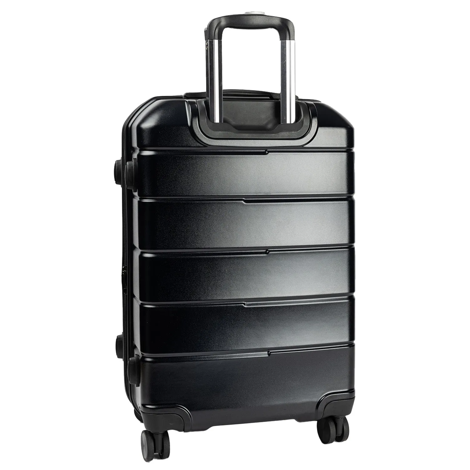 Olympus Artemis Hard Shell ABS PC Luggage Set in Jet Black (3 Piece Set)