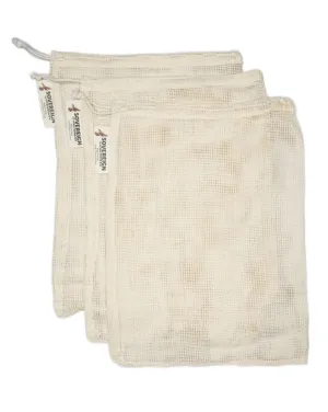 ORGANIC MESH COTTON BAG - SET OF 3