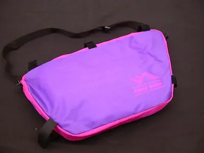 PAIR TRENDY PURPLE NYLON TYPE CYCLE PANNIER BIKE BAGS IDEAL PRESENT