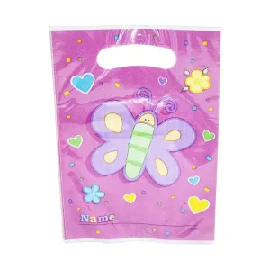 Pastel Butterfly Loot Bags - 8 Pkt