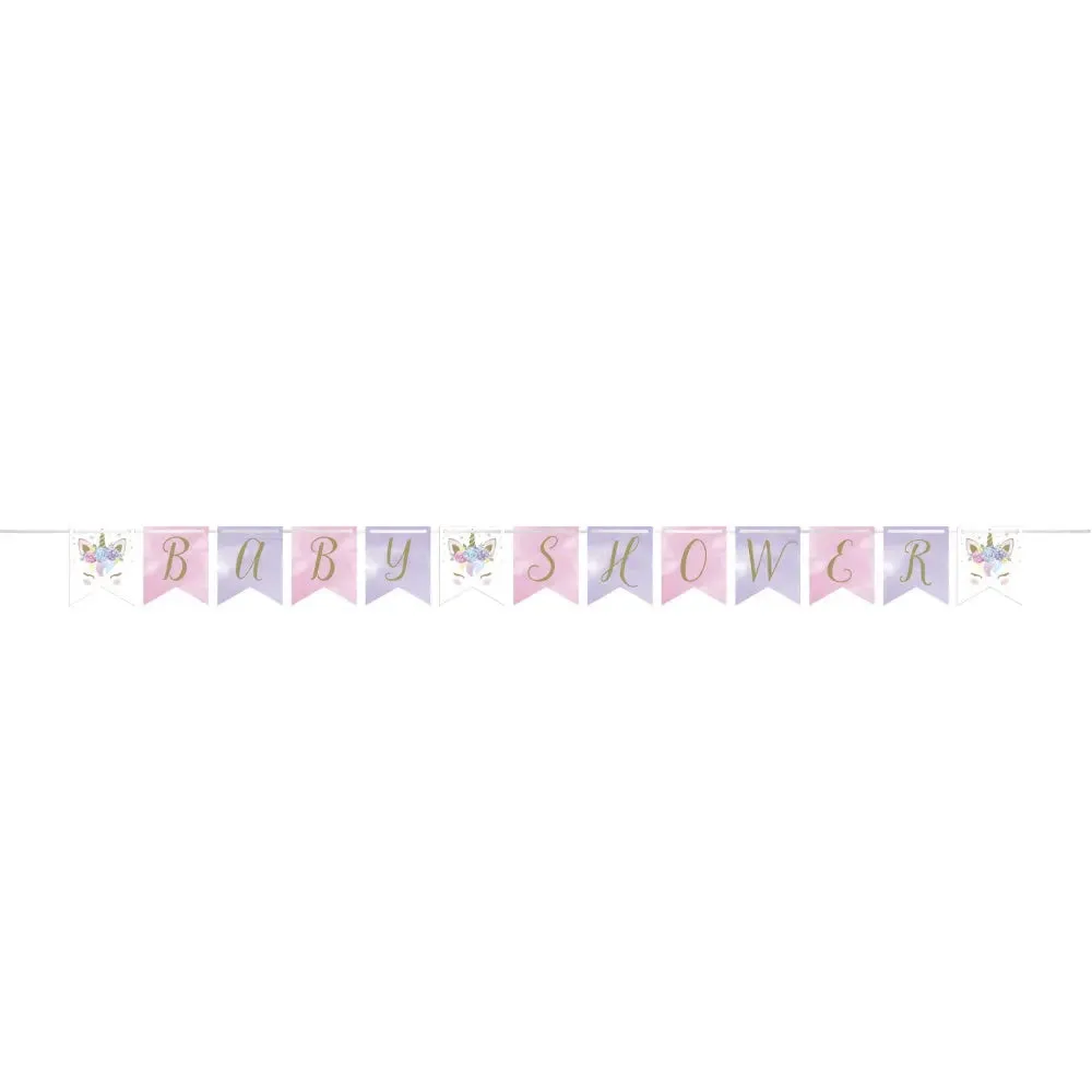 Pastel Unicorn Baby Shower Banner CLEARANCE