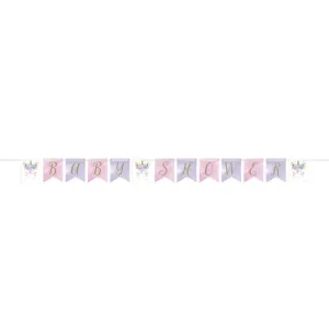 Pastel Unicorn Baby Shower Banner CLEARANCE