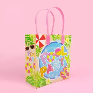 Pool Beach Summer Party Favor Bags Treat Bags - Set of 6 or 12