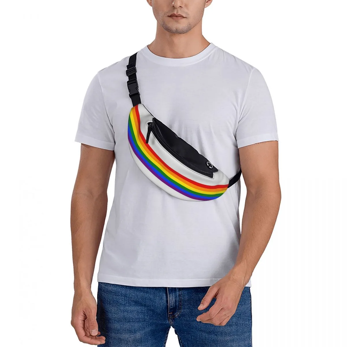 Rainbow Stripe Bum Bag