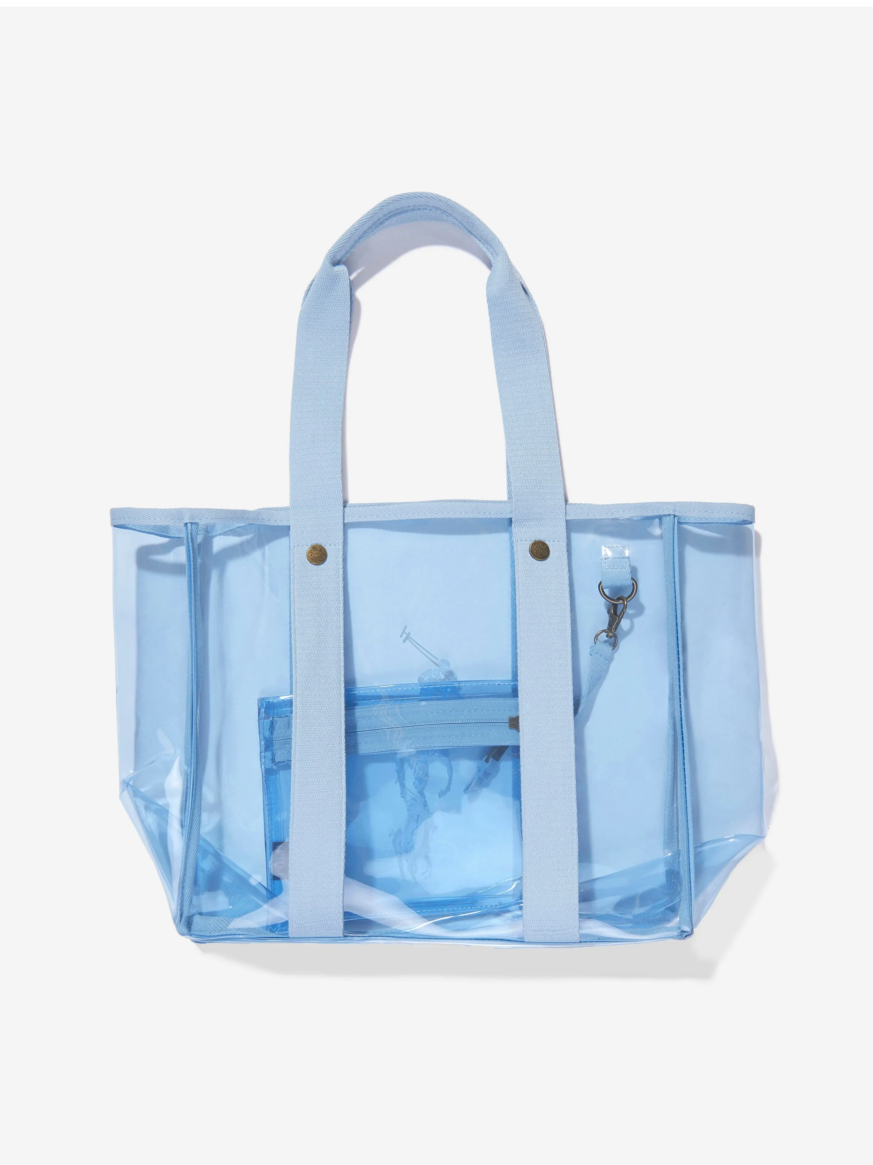 Ralph Lauren Girls Clear Tote Bag With Pouch in Blue (34.5cm)