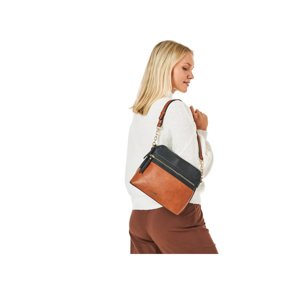 Rieker H1652-22 Ladies Brown Over Shoulder Bag