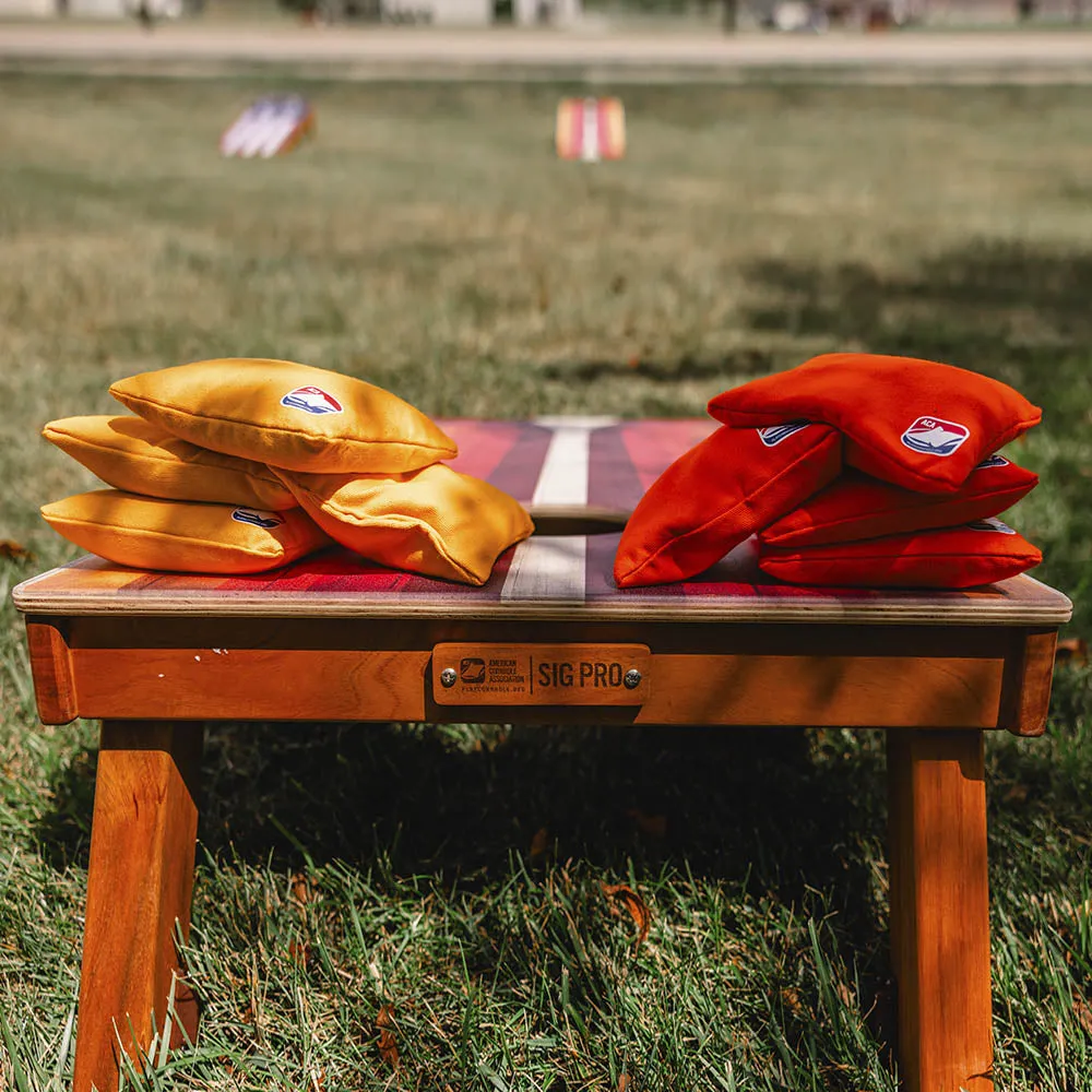 Rustic American Flag Sig Pro Cornhole Boards