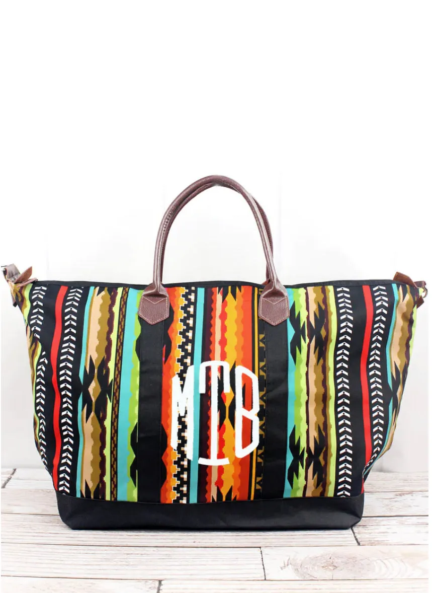 San Jose Western Tribal Large Weekender with Shoulder Strap