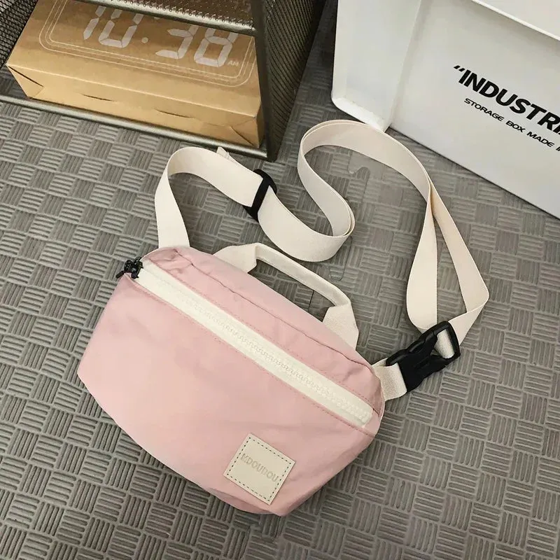 Sohiwoo Casual Compact Personality Nylon Shoulder Chest Bags 2025 Hot Sale Simple Leisure Sport Hot Trendy Crossbody Bags for Unisex