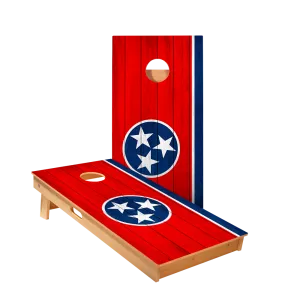 Tennessee Flag Star Cornhole Boards