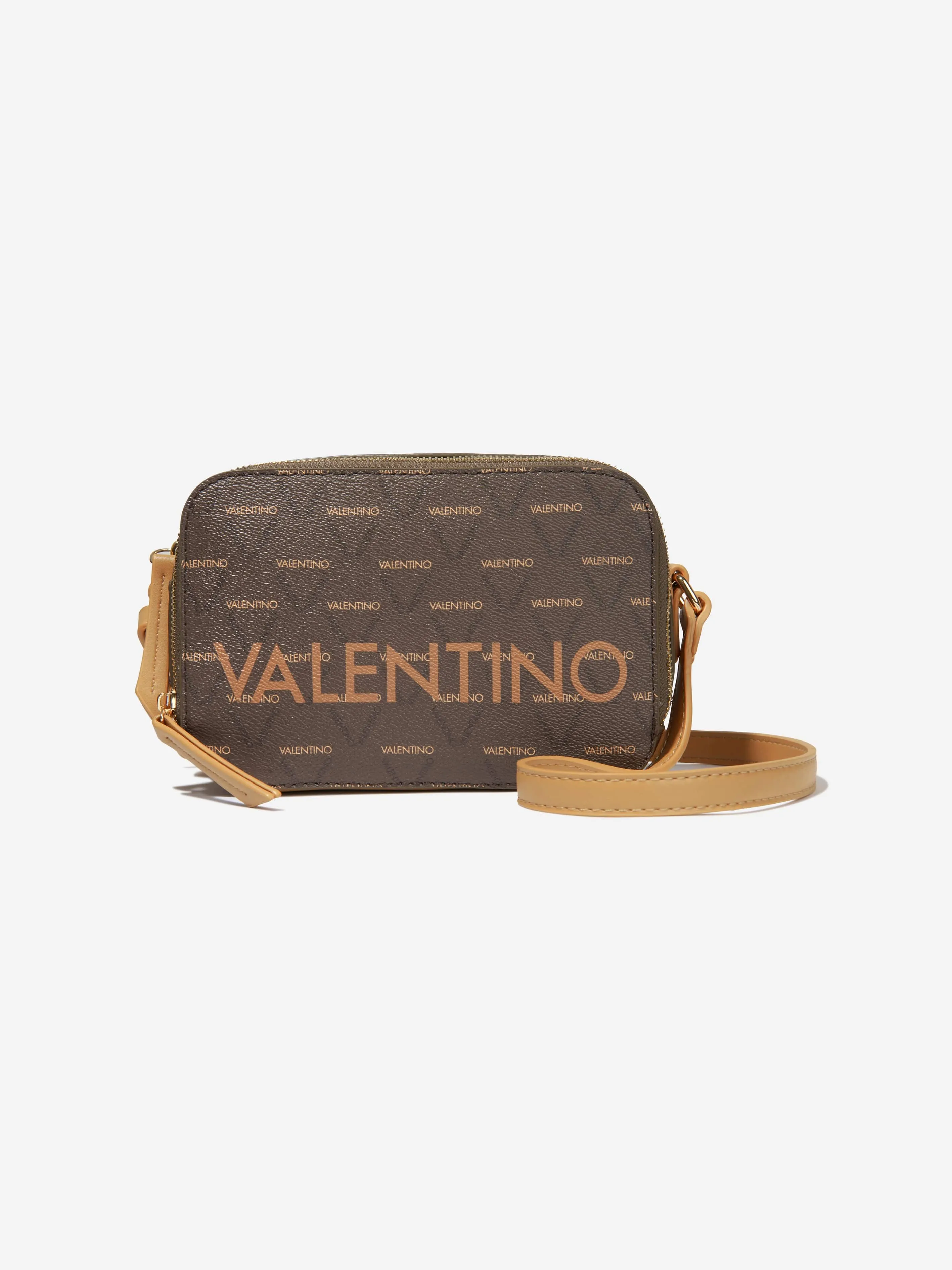 Valentino Girls Liuto Camera Bag in Brown