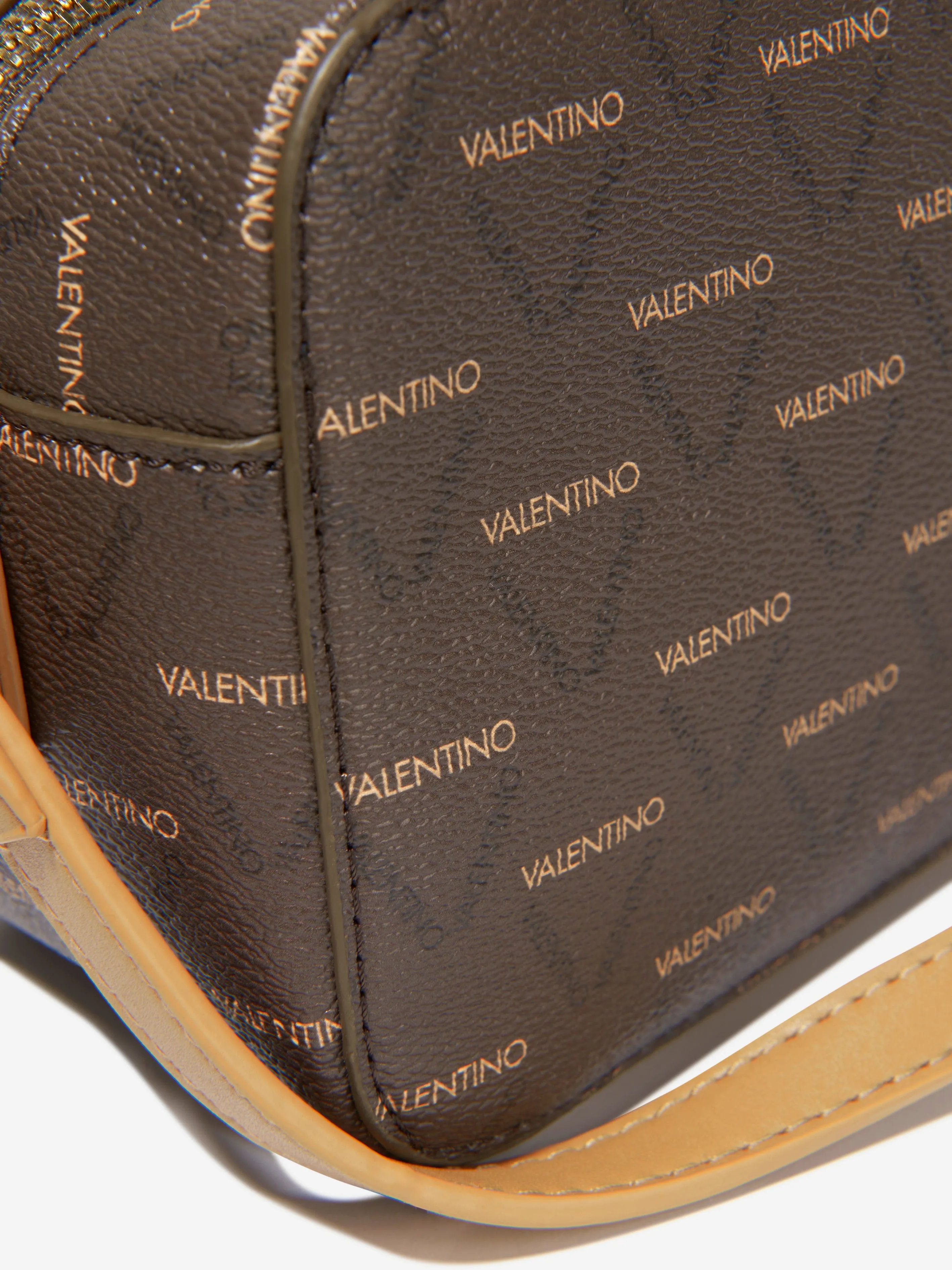 Valentino Girls Liuto Camera Bag in Brown