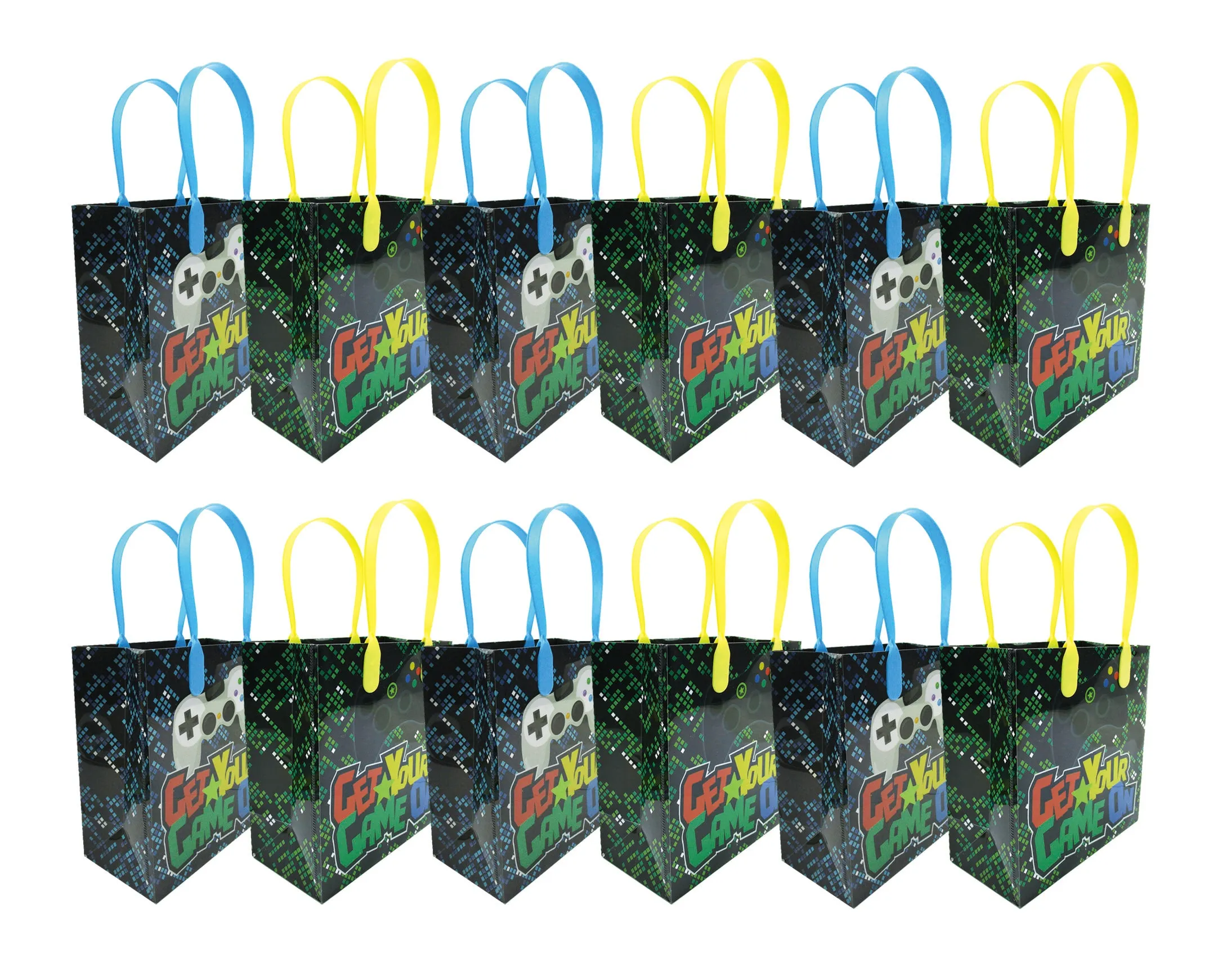 Video Game Themed Party Favor Bags Treat Bags, Set 6 or 12