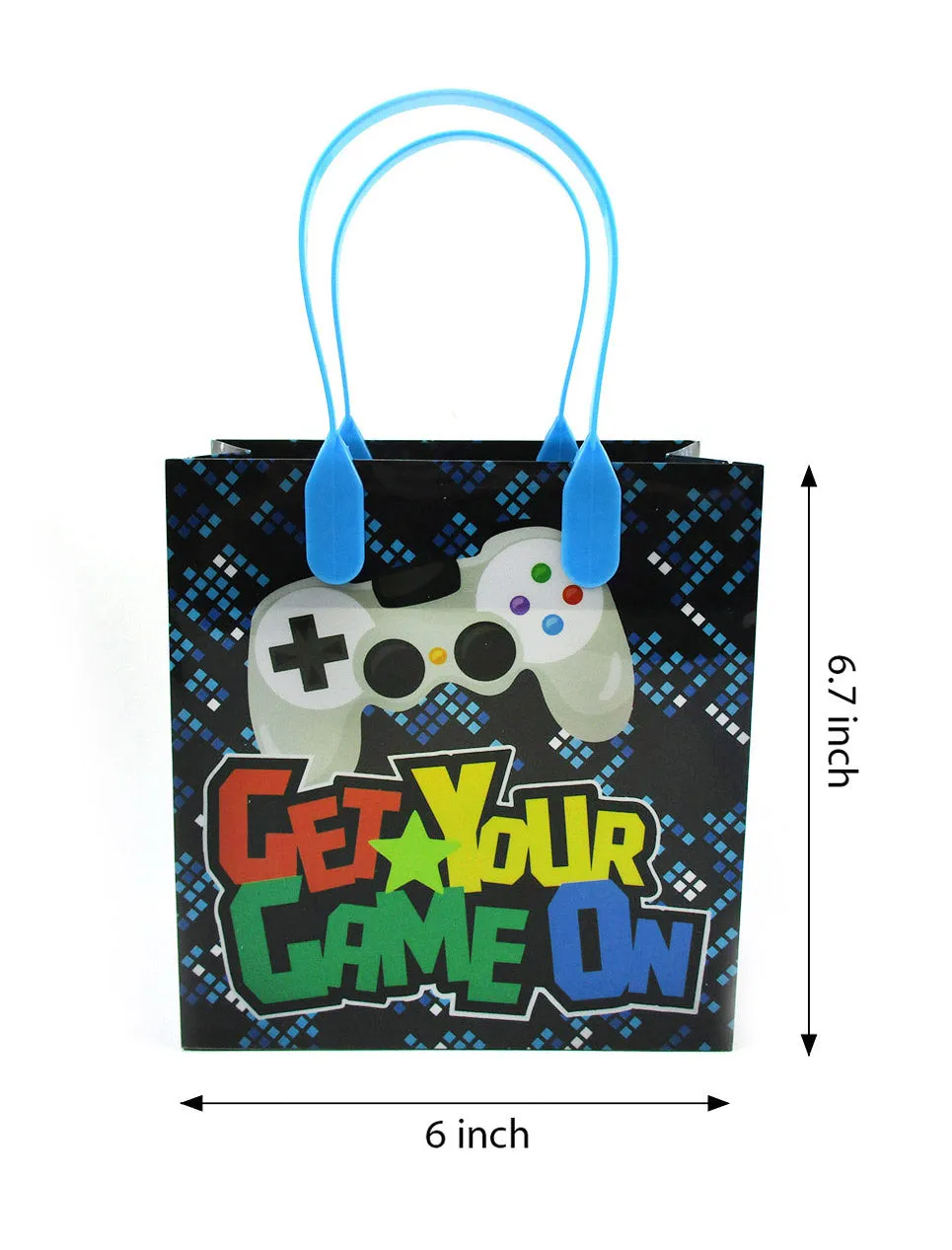 Video Game Themed Party Favor Bags Treat Bags, Set 6 or 12