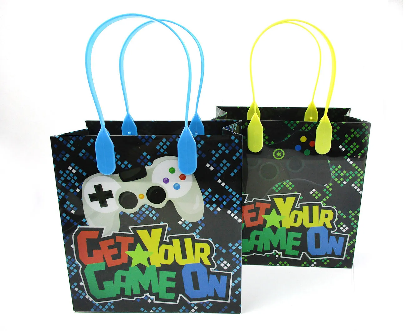 Video Game Themed Party Favor Bags Treat Bags, Set 6 or 12