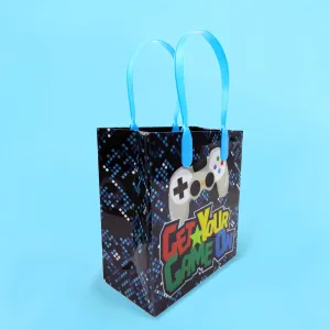 Video Game Themed Party Favor Bags Treat Bags, Set 6 or 12