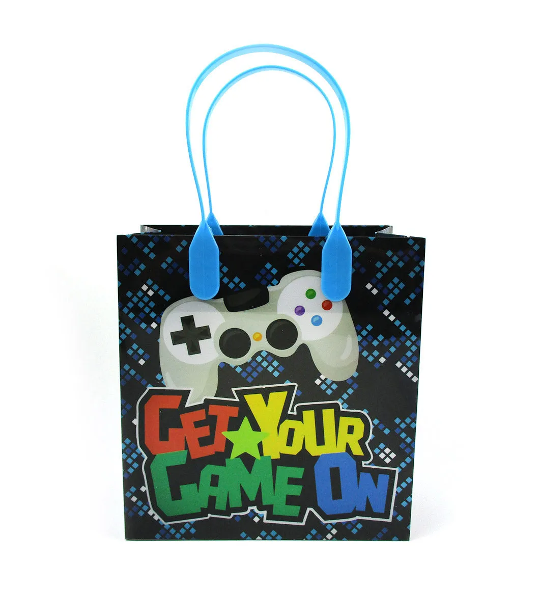 Video Game Themed Party Favor Bags Treat Bags, Set 6 or 12