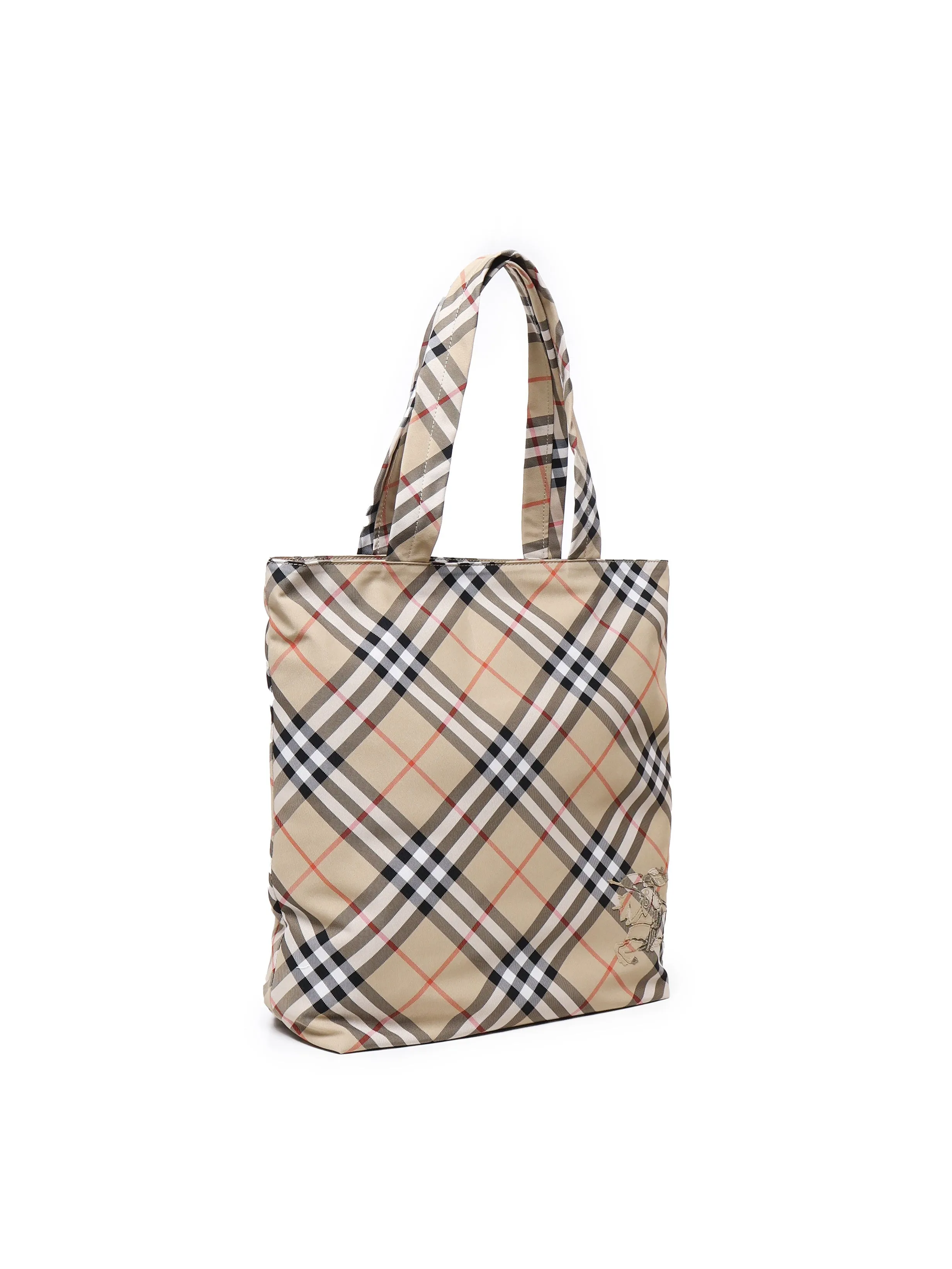 Vintage Check Tote Bag in Beige