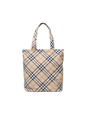 Vintage Check Tote Bag in Beige