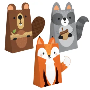 Wild One Woodland Animals Treat Bags - 8 Pkt