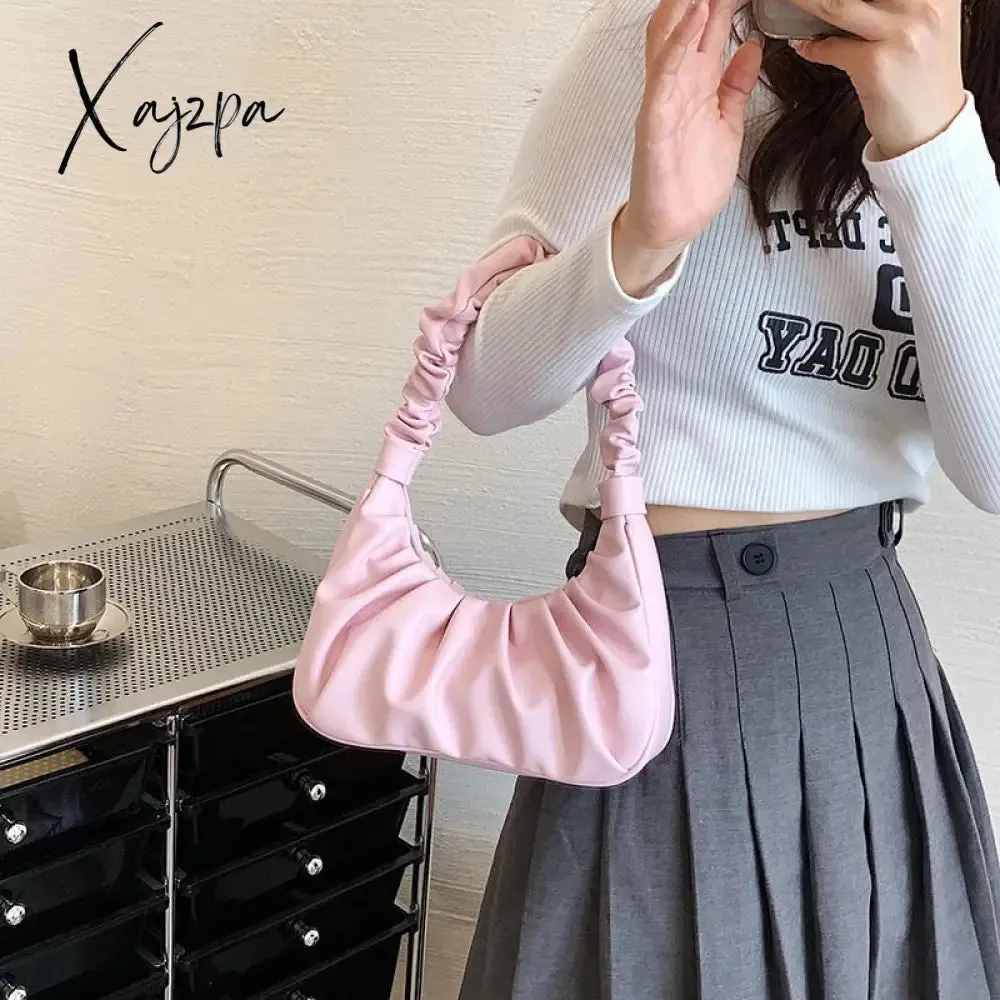 Xajzpa - Luxury Purses and Handgags for Women Trendy Summer Cute Mini Shoulder Bags Fashion Women Bag New Designer Hobo PU Leather