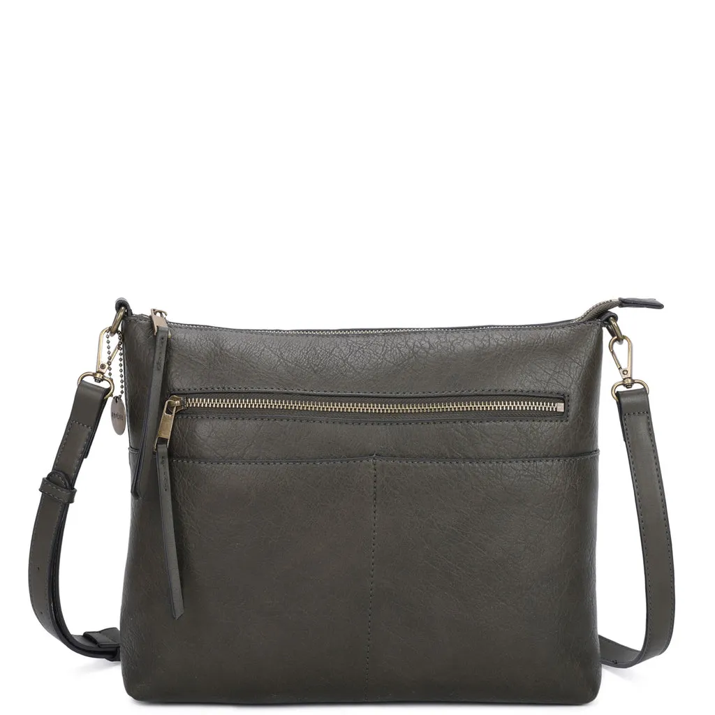 Zoe Two Tone Crossbody Army Green